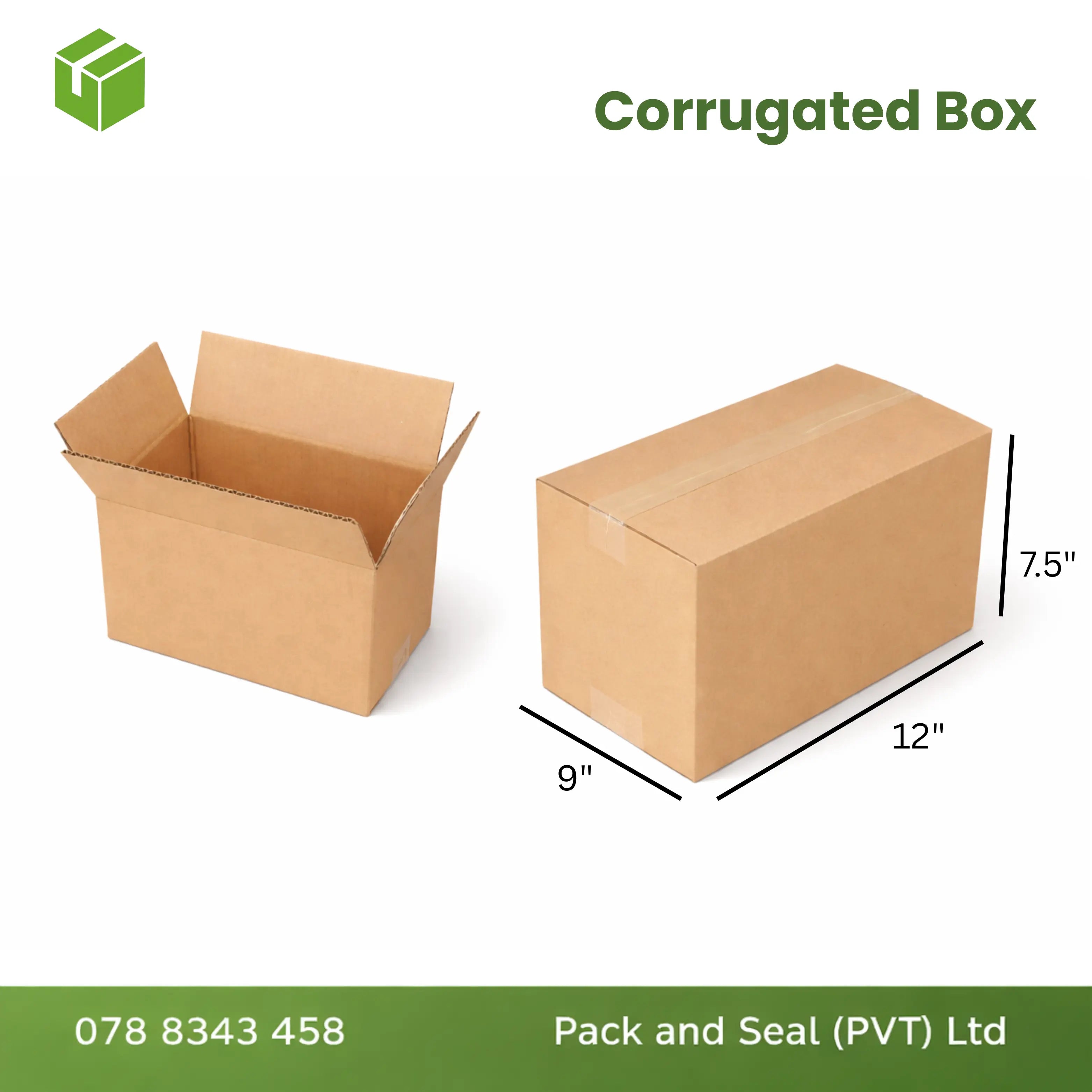 Cardboard Box 298x230x190 ( 12x9x7.5 )
