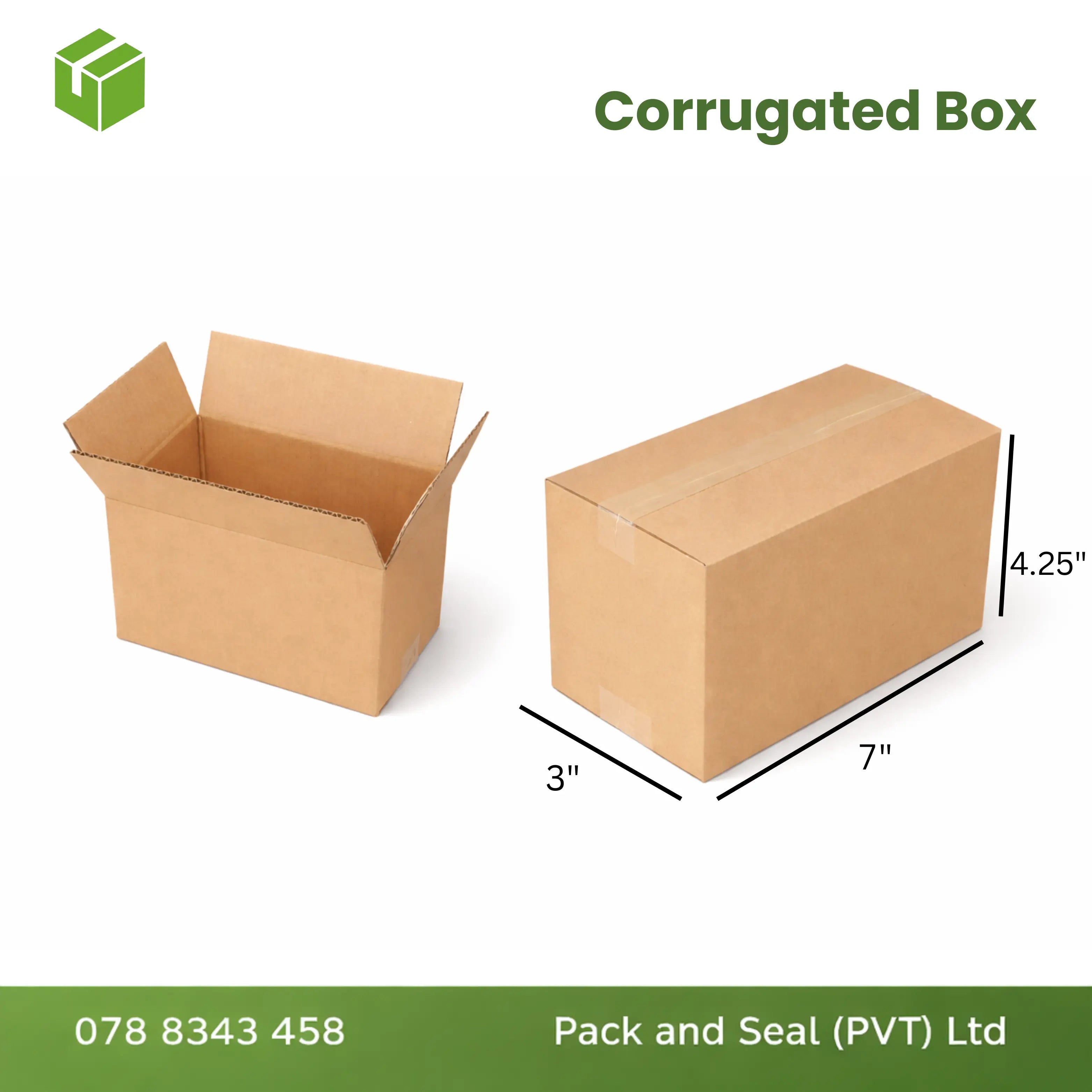 Cardboard Box 110 x 80 x 180 ( 7 x 3 x 4.25 )