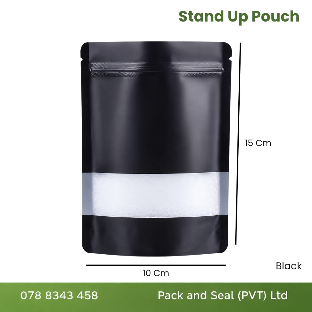 Black Stand Up Pouch