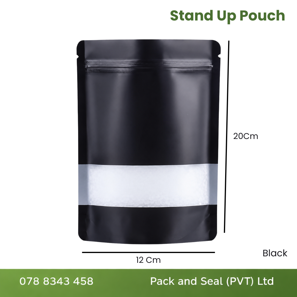 Black Stand Up Pouch