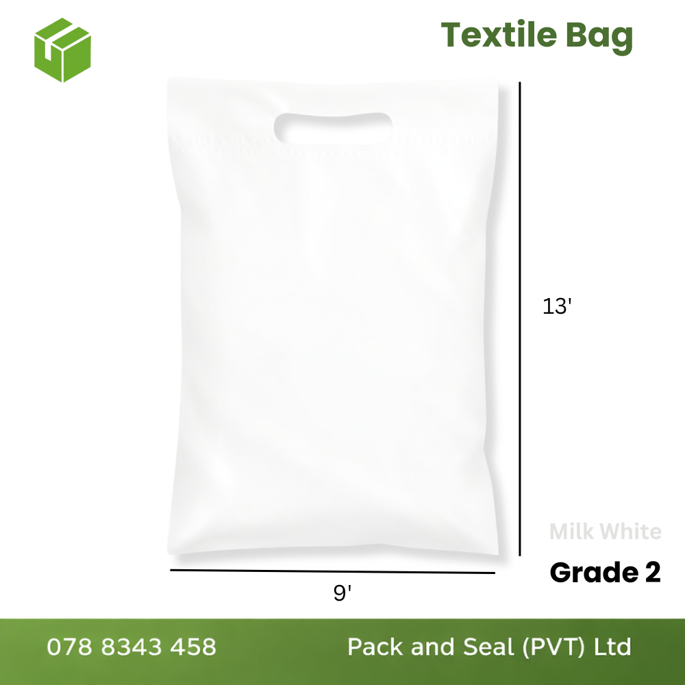 Textile Bags (Grade 02) - Milk White