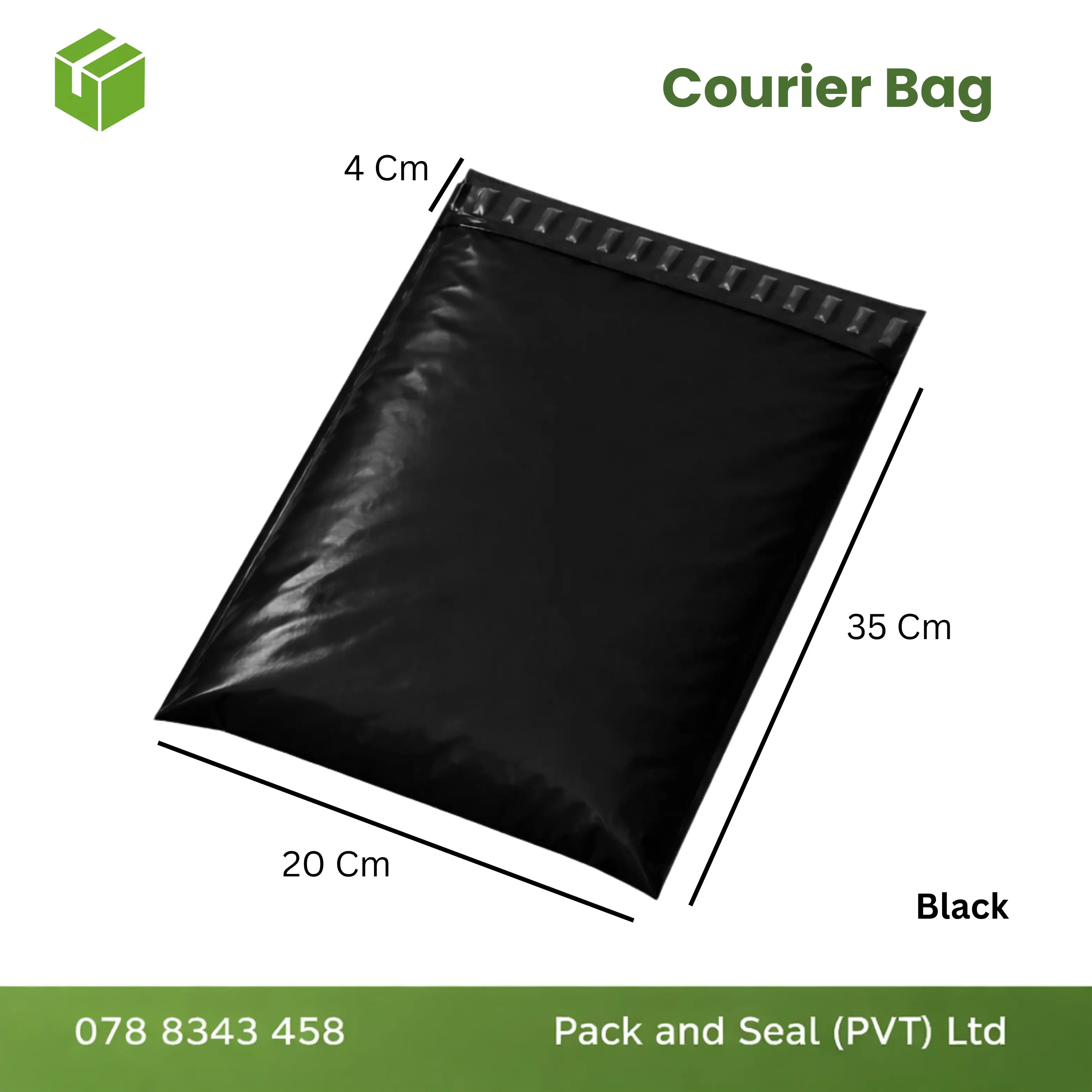 100 pcs Courier Bag  - Black