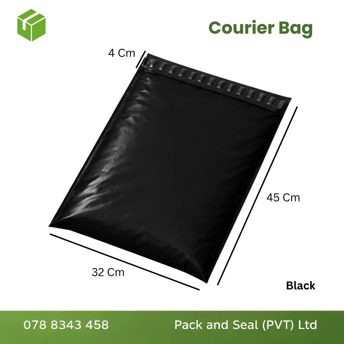 100 pcs Courier Bag  - Black