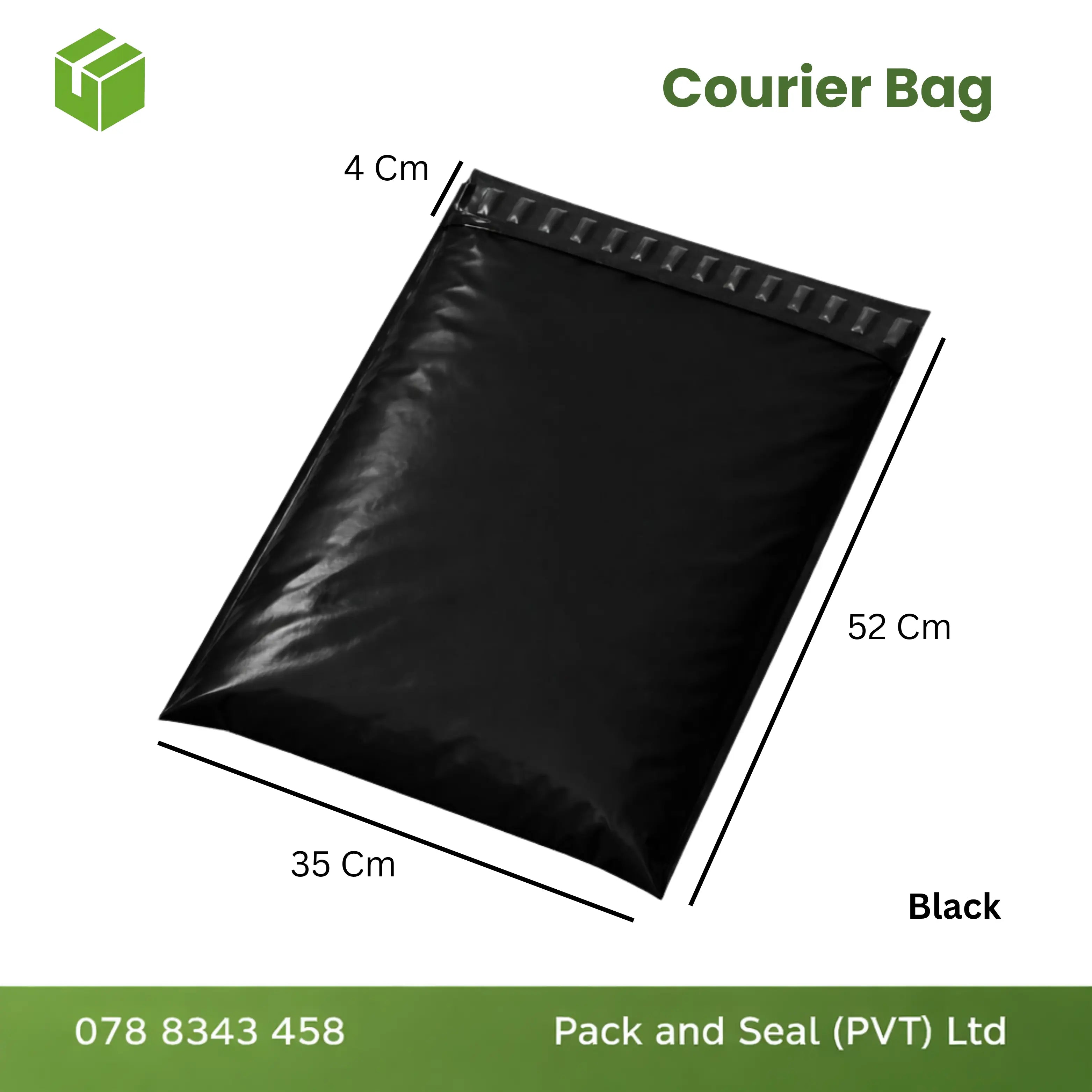 100 pcs Courier Bag  - Black