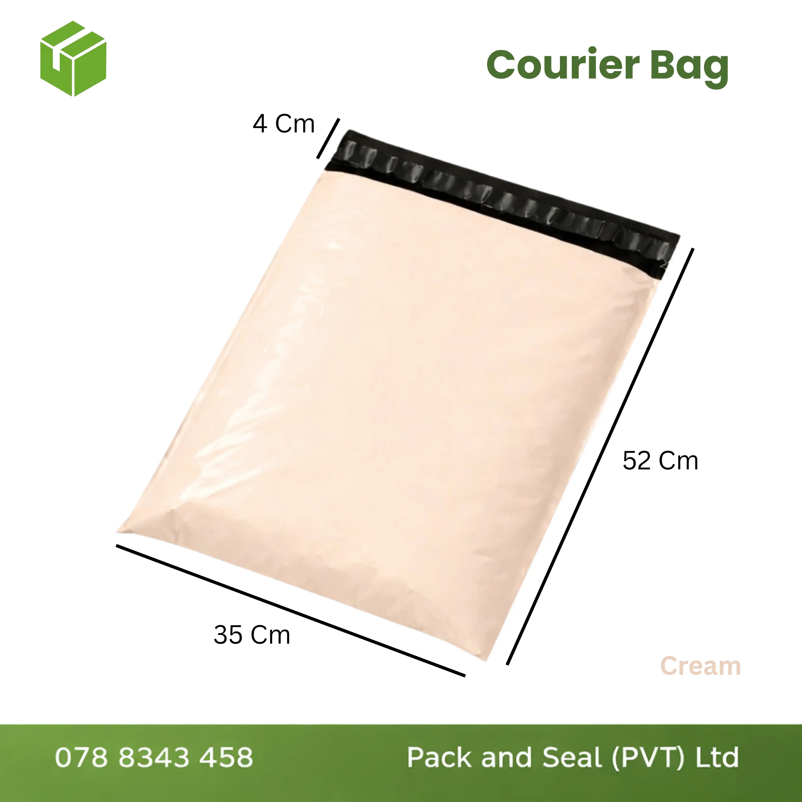 100 pcs Courier Bag  - Cream