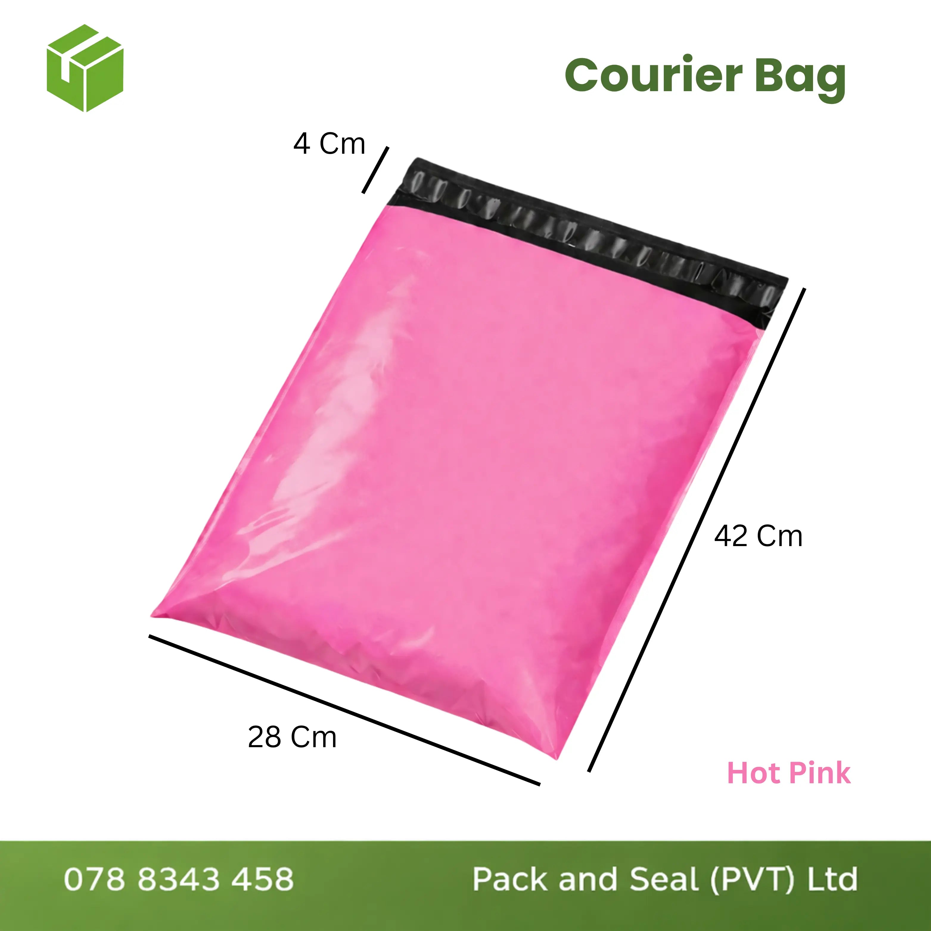 100 pcs Courier Bag  - Hot Pink