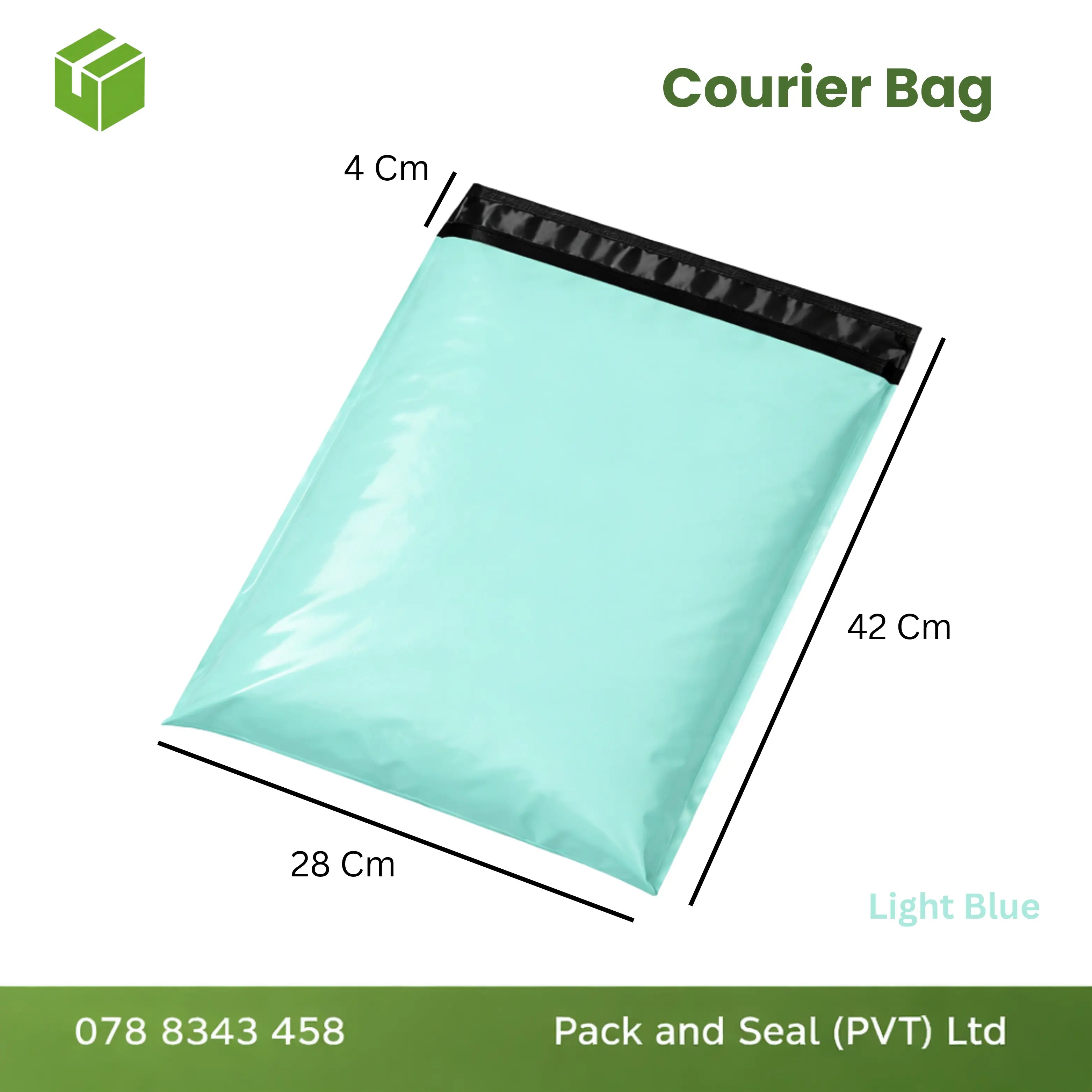100 pcs Courier Bag  - Light Blue