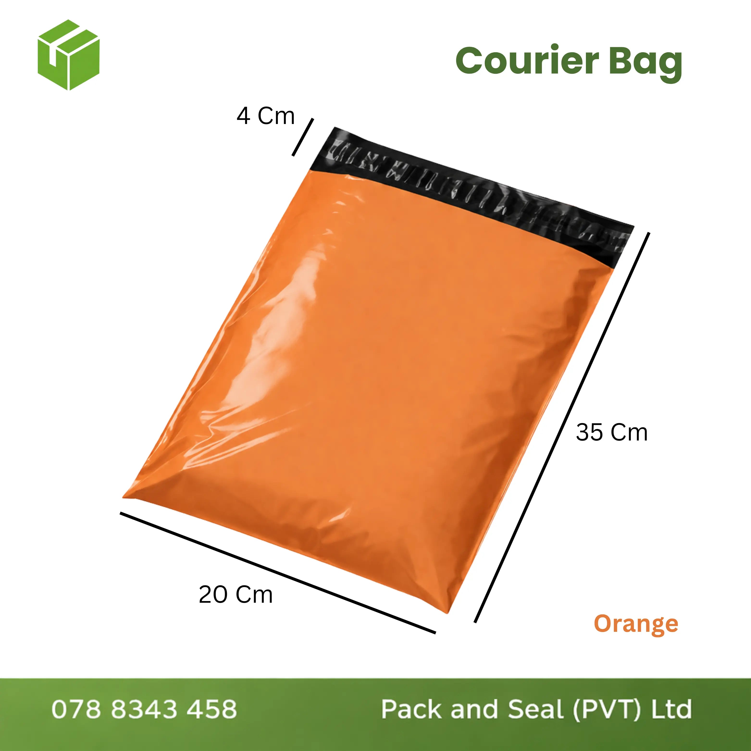 100 pcs Courier Bag  - Orange