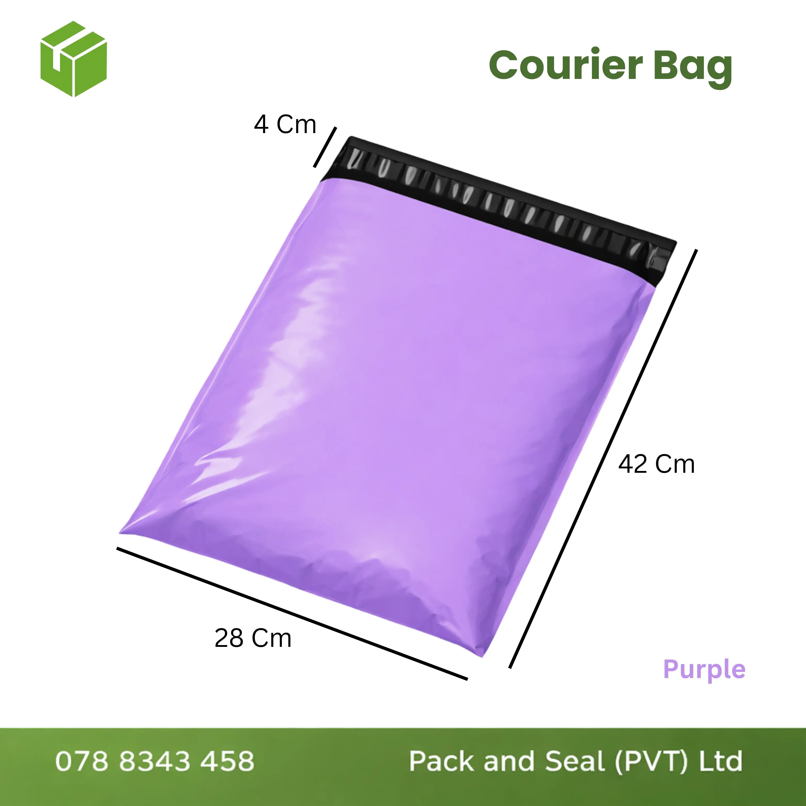 100 pcs Courier Bag  - Purple