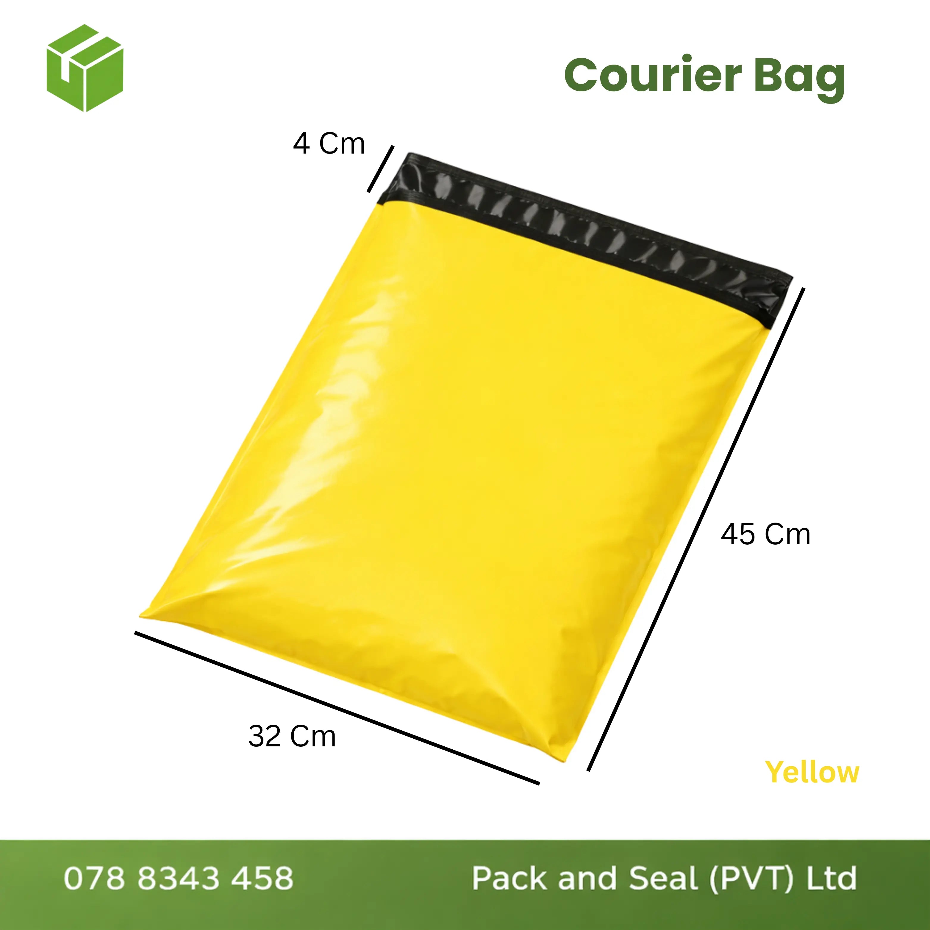 100 pcs Courier Bag  - Yellow