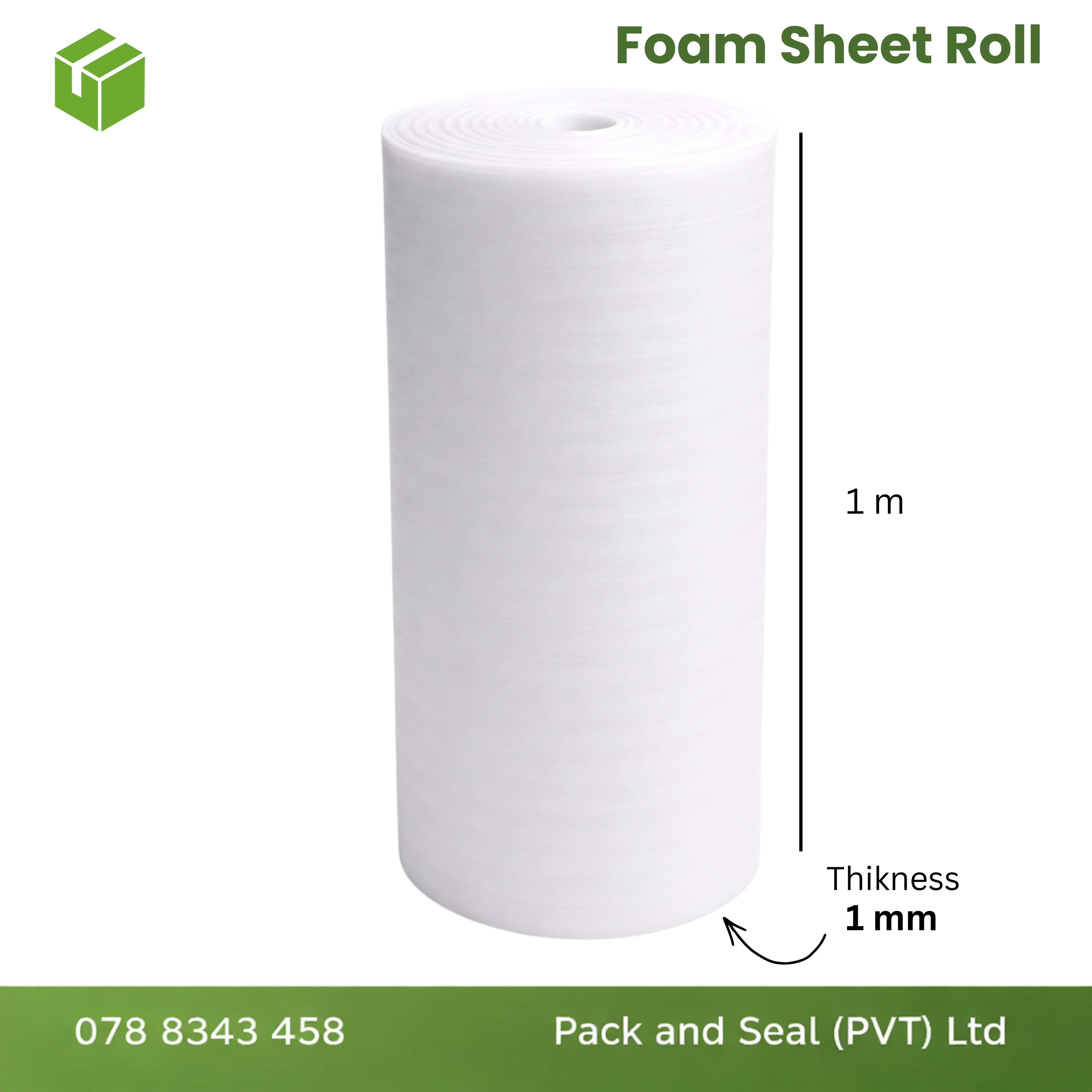 Foam Sheet Roll - 1M
