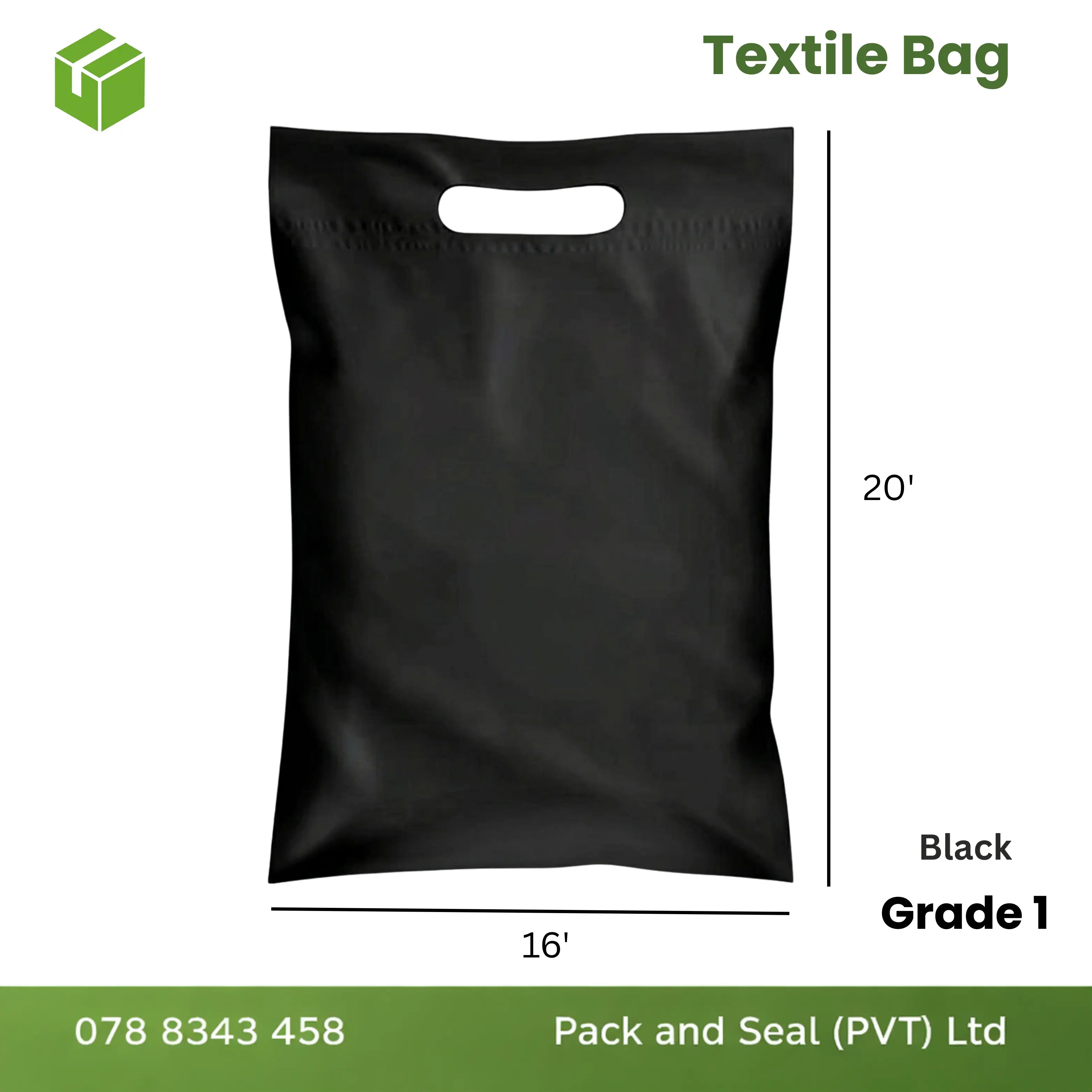 Textile Bags (Grade 01) - Black