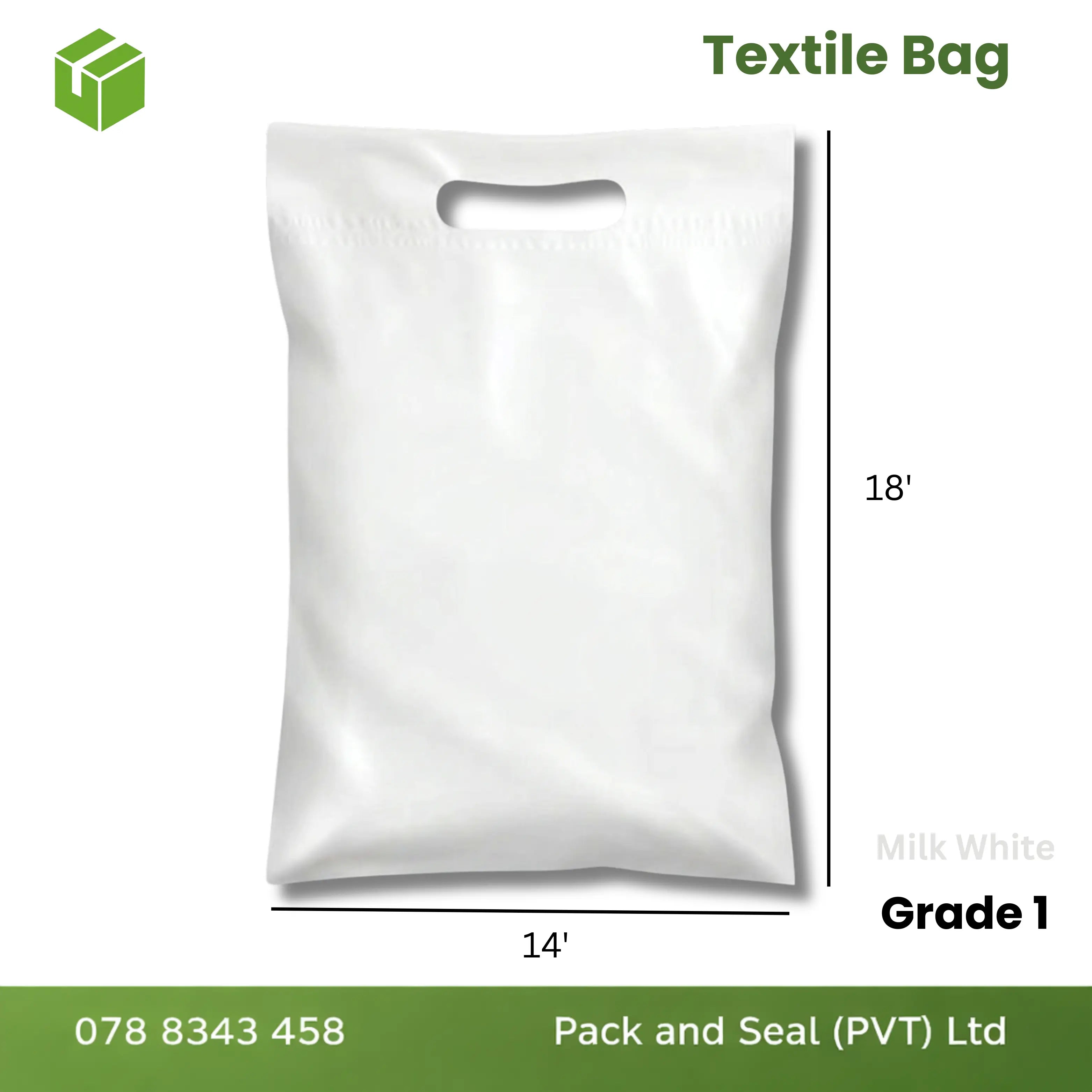 Textile Bags (Grade 01) - Milk White