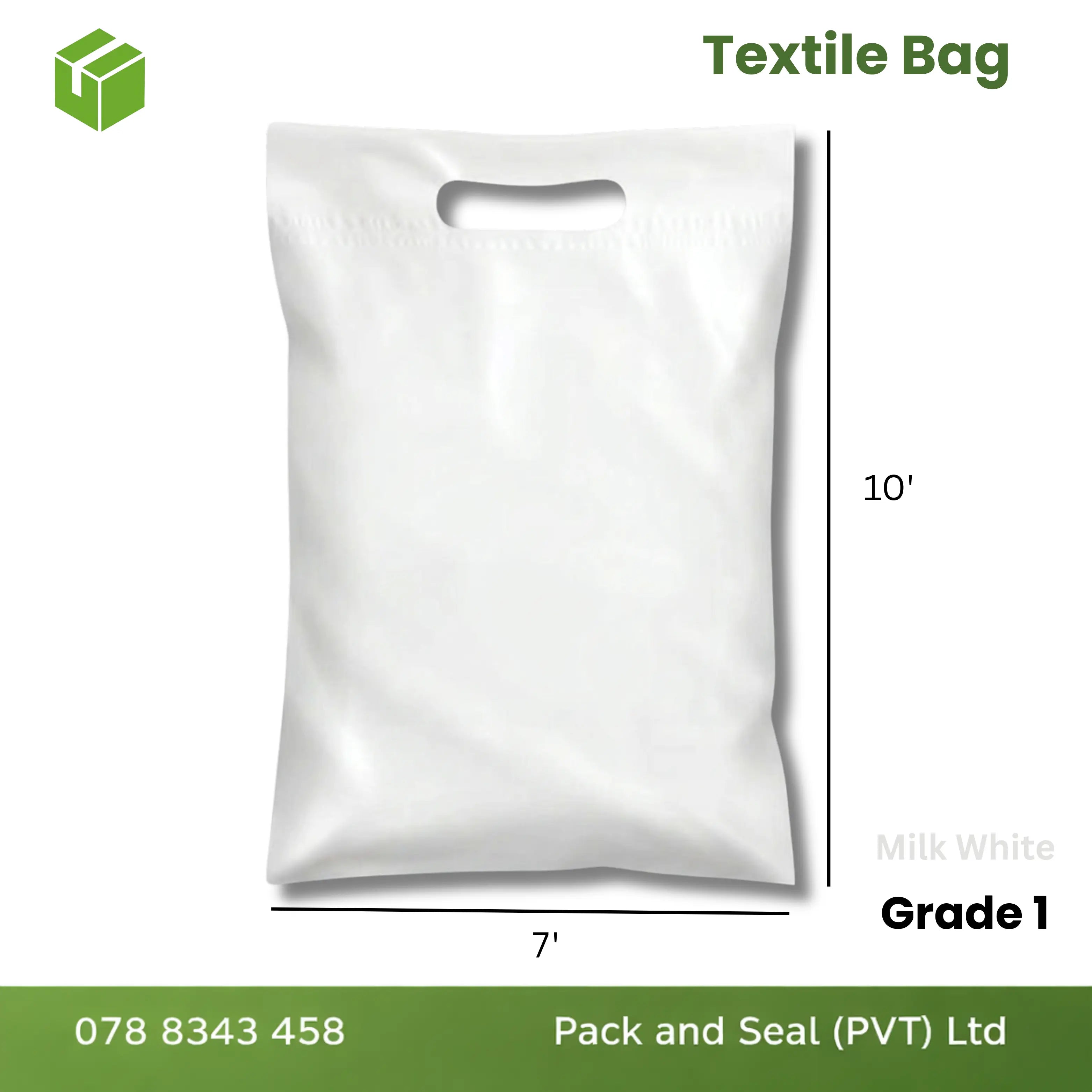 Textile Bags (Grade 01) - Milk White