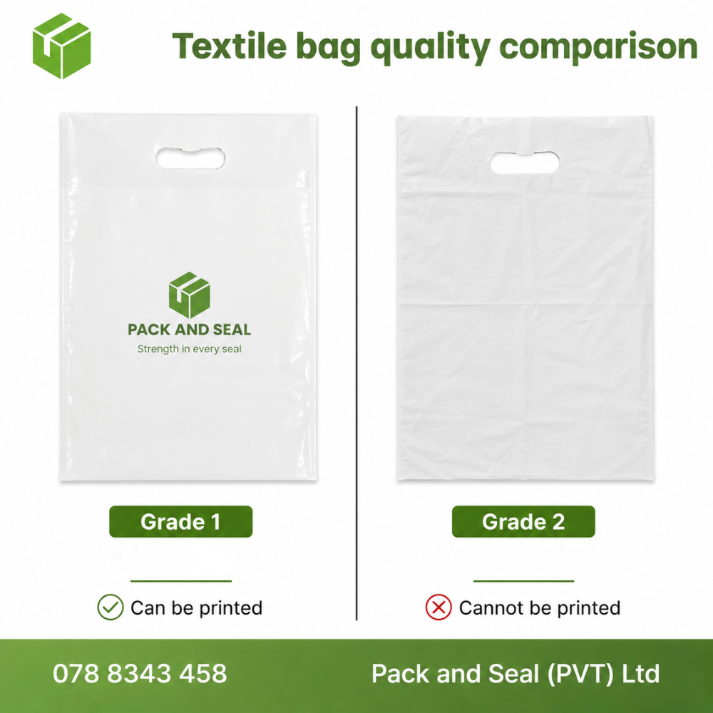 Textile Bags (Grade 02) - Milk White